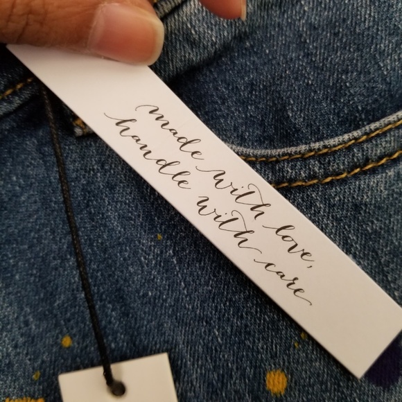 🔴SOLD🔴 Alice Olivia Stacey Bendet Splatter Denim - Picture 6 of 8